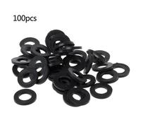 100Pezzi Guarnizione O-Ring Piatta In Gomma Fodera Rondella Lot per Grommet