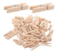 100pezzi Mini Mollette Legno Naturale Per Foto Abbigliamento E Artigianato Clip Multifunzione Leggere E Resistenti
