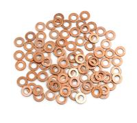 100pz 6mm dia interno rondelle rame tenuta piatto anelli guarnizione per auto