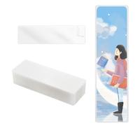 100pz Buste per Plastificazione Segnalibri, 21x5,1cm Buste Trasparenti per Segnalibri 0,125mm Buste per Plastificazione Termica Plastica per Gli Amanti dei Libri e Gli Amanti Della Natura