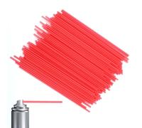 100pz Cannucce per Bombolette Spray, 12cm Cannuccia Estensione Sostitutiva per Bombolette Spray Cannuccia Rossa in Plastica per Flacone Spray per Spazi Ristretti Detergente Lubrificante