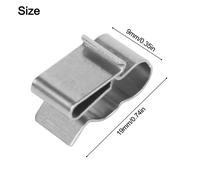 100pz Clip per Cavi Pannello Solare con Forte Compatibilità per Vari Cavi