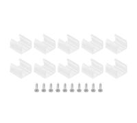 100pz Clip,supporti montaggio plastica per cavi a nastro luminosi RGB 10mm-12mm