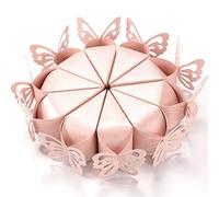 100pz coni Farfalle Perlata Colore Rosa Carne Matrimonio Bomboniere Porta riso Porta confetti