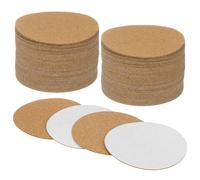 100pz fogli di sughero autoadesivo, pannello di sughero da 3,5 x 3,5" [1 mm]