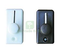 100PZ GANCIO ADESIVO IN PLASTICA PER BRIS BRIS BIANCO: