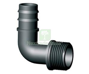 100PZ GOMITO PORTAGOMMA PN FILETTO MASCHIO IRRITEC MM 16X1 2M: