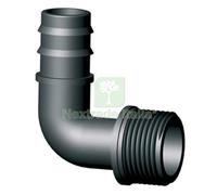 100PZ GOMITO PORTAGOMMA PN FILETTO MASCHIO IRRITEC MM 20X1 2M: