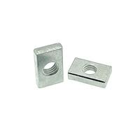 100pz M3×5×8×2mm Dadi Quadrati Dadi Rettangolari Acciaio Al Carbonio Zincato