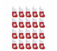 100pz Mini Cappello di Natale Stoviglie Coltello Forchetta Portaoggetti Borse Buon Natale Festa Cena Bottiglia di Vino Cappelli di Natale Decorazioni-Calzini-20 PZ