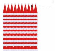 100pz Mini Cappello di Natale Stoviglie Coltello Forchetta Portaoggetti Borse Buon Natale Festa Cena Bottiglia di Vino Cappelli di Natale Decorazioni-100 PZ
