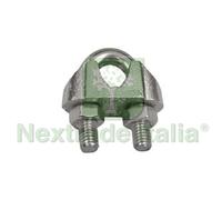 100PZ MORSETTI A CAVALLOTTO IN ACCIAIO ZINCATO Ø MM.6 1 4":