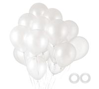 100pz palloncini bianchi,12 pollici bianco lattice partito palloncini elio qualità per la decorazione della festa come il compleanno,rivelazione di genere,Baby Shower,matrimonio, addio al nubilato