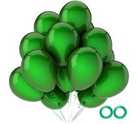 100pz palloncini verde scuro,12pollici verde scuro palloncini in lattice partito qualità elio per decorazione della festa come festa di compleanno,Baby Shower,matrimonio,Halloween o festa di Natale