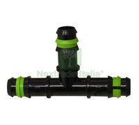 100PZ RACCORDO A TEE GIUNZIONE PER TUBO ALA CON ANELLI MM. 16X16X16: