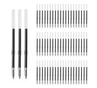 100pz Ricariche per Penne con Perline, Ricariche per Penne da 1,0mm Ricariche per Penne a Sfera Nero Ricariche per Penne a Scatto Sostituzione per Scuola Ufficio Casa Studenti Insegnanti