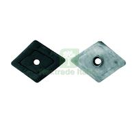 100PZ RONDELLA ROMBOIDALE MM 27 X 27 CODICE 404861: