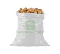 100PZ SACCO IN POLIPROPILENE BIANCO ORLATO CAPACITÓ KG. 25 CM. 45X75: