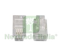100PZ SPINA MODULARE PASSO 4 4 RJ11 TRASPARENTE :