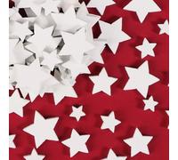 100pz Stelline Legno Piccole Natalizie, Stelle Legno Decorative Natale per Decorazioni Fai da Te Lavoratti Tavolo (Bianco,4 Misure,6mm/8mm/10mm/15mm)