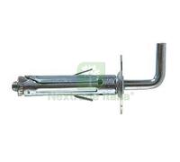 100PZ TASSELLO IN ACCIAIO CON GANCIO MEDIO "SBS" SBS 9 2 Ø MM.9X45 GANCIO MM.15: