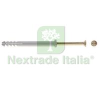 100PZ TASSELLO IN NYLON CON BORDO PIATTO E VITE CHIODO "N F" Ø MM.6X60 VITE Ø M: