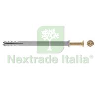 100PZ TASSELLO IN NYLON CON VITE CHIODO "N" Ø MM.6X60 VITE Ø MM.4X65: