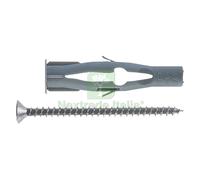 100PZ TASSELLO NYLON CON VITE 'FU V' FU 6X35V Ã˜ 6 X 35 VITE 3,5X45 MM: