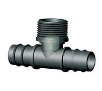 100PZ TEE PORTAGOMMA PN FILETTO MASCHIO IRRITEC MM 16X16X1 2M: