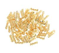 100Pz Terminali a Crimpare in Ottone Set di Connettori Elettrici Kit Connettori Elettrici a Crimpare 0.5-1.5mm Quadrato