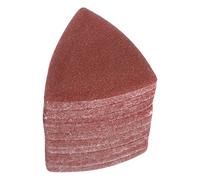 100pz Triangolare Gancio e cerchio Carte Vetrate 80 Grits 3-1/8"