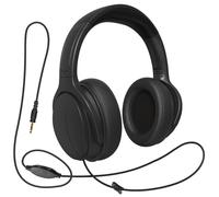 100SEASHELL Cuffie TV con cavo lungo per anziani con controllo del volume cablate sopra l'orecchio cuffie con cavo extra lungo (5,2 m)