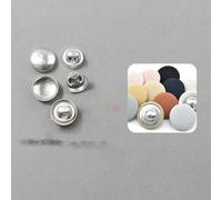 100sets16L-60L Bottoni ricoperti Base in alluminio Bottoni rotondi in tessuto a forma di pane per accessori da cucito per cappotti di stoffa fai da te-LKP-18L-100Sets