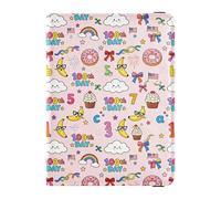 100th Day Celebration Donuts Pink Travel Wallet Leather Passaporto Holder Grande Capacità Ticket Holder per gli Uomini Viaggio Organizer