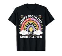 100th Day Of Kindergarten School Rainbow 100 Days Smarter Maglietta
