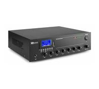 AMPLIFICATORE 100V IBRIDO 8 OHM FILODIFFUSIONE LINEA BLUETOOTH + USB + TELECOM.