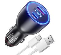100W Caricabatteria Auto USB C e Cavo USB C 8A 1M per Realme 11 Pro+ P3 14 Pro 12 C75 C71 C65 Ricarica Rapida Adattatore per SuperVooc 65W per OPPO Find X8 Reno 13 A5 A40 per OnePlus Nord 4 3 13R CE4