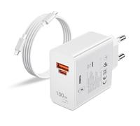 100W Caricabatterie con 6A USB C Cavo 2m per Honor 400 200 Pro 200 Lite Magic 8 7 5 6, 2-Porte Presa Caricatore Rapido per HONOR 90 Smart X6b X7b 70 Lite X8a X7a X6a X8b X7b Magic V2 V3 PAD 9