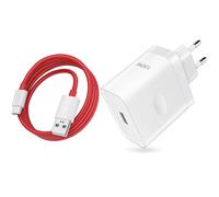 100W Caricatore Rapido con SUPERVOOC 8A Cavo USB C 1M per OnePlus Nord 4 3 5G 11 12 12R 11 9 Pro, Caricatore Rapido Charge VOOC con Cavo USB Type C per OPPO Reno10 Pro+ 5G Pad Neo realme GT NEO 3T