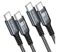 100W Cavo USB C USB C [2Pezzi 1M] Cavo USB Type-C Ricarica Rapida USB C con E-Mark Chip PD 5A/20V per iPhone 16/15/15 Pro,Macbook Pro/Air/iPad/Samsung Galaxy/Huawei/Book Pixel