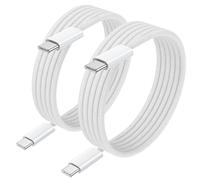 100W Cavo USB C USB C [2Pezzi 3M] Cavo USB Type-C Ricarica Rapida USB C con E-Mark Chip PD 5A/20V per iPhone 16/15/15 Pro,Macbook Pro/Air/iPad/Samsung Galaxy/Huawei/Book Pixel