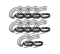 100W Fast Charging Cable Multi Charger Cable Nylon Braided Multiple USB Universal 3-in-1 Charging Cord Adapter 10 Pieces
