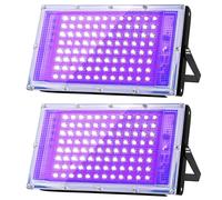 100W LED Luce Nera UV, Potente Faretto IP66, Lampada 395-400 Nm Con Interruttore