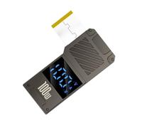 100W PD Type-C to DC Charging Adapter - Zinc Alloy Converter Tip | to DC Barrel Jack Interface with Digital Display, Fast Power Supply for Laptops, Routers, Battery Packs, and More