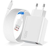 100W per Hyper Caricabatterie Caricatore con 6A Cavo USB C 2M per Xiaomi
