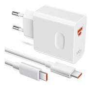 100W per Super-Charge Caricabatterie per HONOR 600 400 200 Pro 200 Lite | 2-Porte Presa 100W PD Caricatore Rapido con 6A Cavo USB C 1M per HONOR Magic8 7 6 5 Lite Magic7 6 Pro 90 Lite X8a X8b X6b X9b