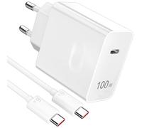 100W per Super-charge Caricabatterie USB-C con 6A Cavo USBC 1m per Honor | 100W+PD USB C Adattatore di alimentazione per Honor Magic8 Pro 7 7Pro 400/200Pro 600/400Lite 200Lite Magic 7lite X9d Pad X9a