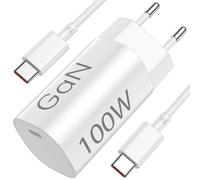 100W Turbo Caricabatterie Rapido USB C per Xiaomi 17 15 Ultra POCO X7 F7 Pro,Type C Caricabatterie rapido Adattatore Charge Turbo con 6A Cavo USB C 1M per Xiaomi 15T 14T 13 Redmi Note 14 13 12 11Pro
