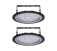 100W UFO LED Alta Luce Della Baia, UFO Proiettore Faretto 10000LM 6500K Luce Bianca, UFO Interni Lampadario, Impermeabile IP65 Fari Risparmio Energetico Farettoper Officine, Fabbriche, Campi daCalcio