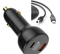 100W USB C caricabatteria da auto adattatore per kit Starlink Mini, alimentazione PD cavo accendisigari DC da 12V 24V per Starlink Mini Dish USB A per la ricarica del telefono